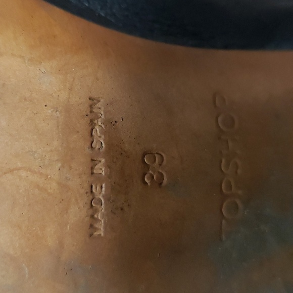 (EU39) TOPSHOP Made in Spain Heeled Booties Contemporary Modern Art Deco Luxury - Picture 7 of 11